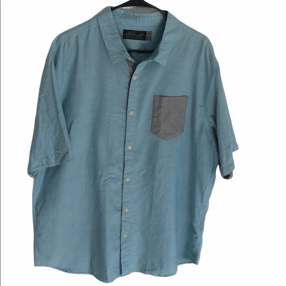 RetroFit Blue Button Down Shirt